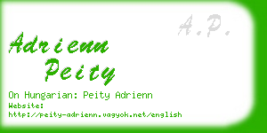 adrienn peity business card